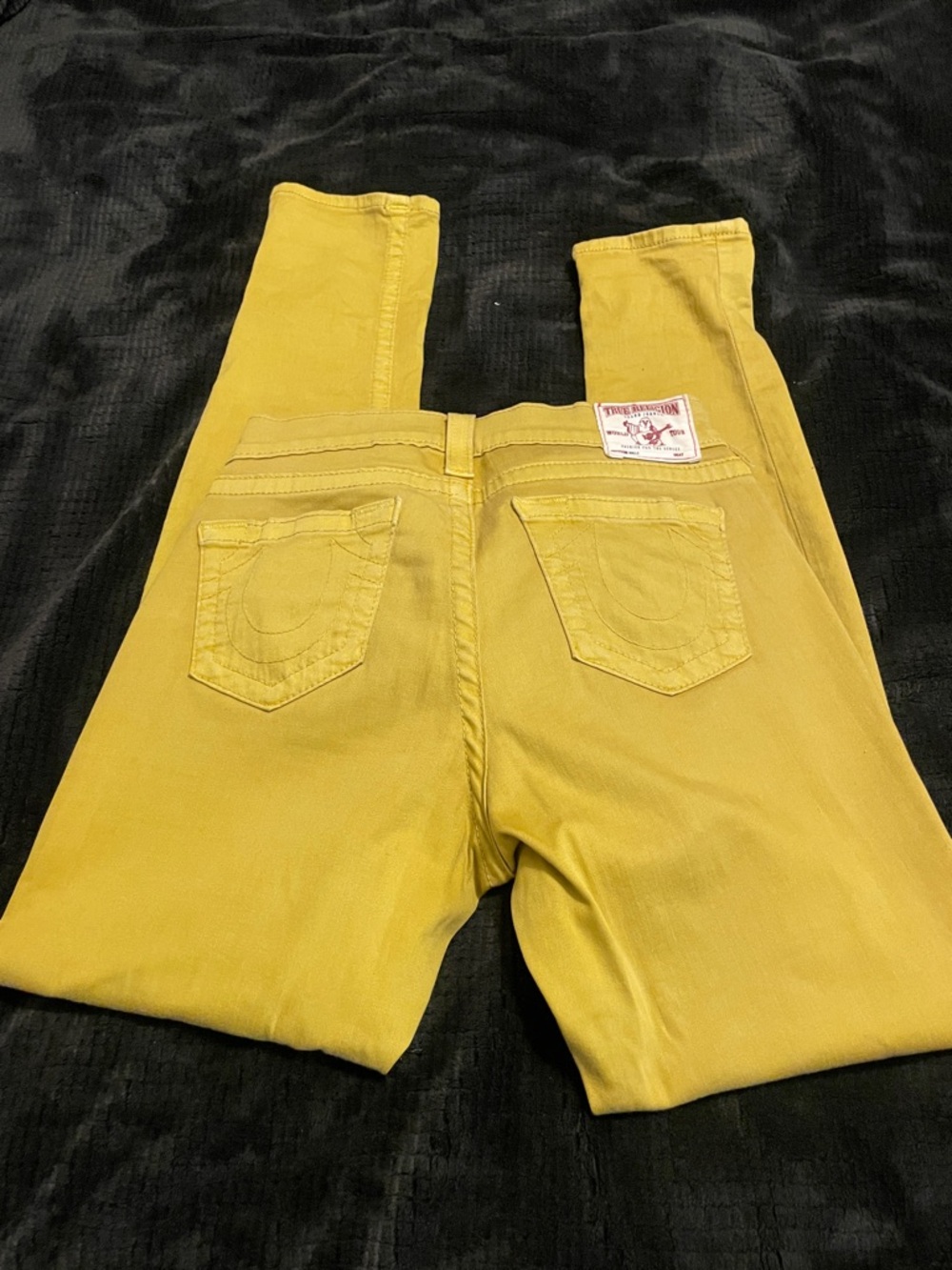 Yellow Women's Jeans - True Religion Stretch Denim